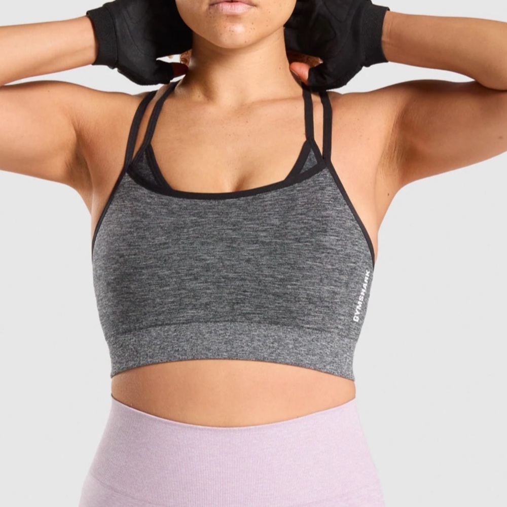 ADAPT MARL SEAMLESS SPORTS BRA size small